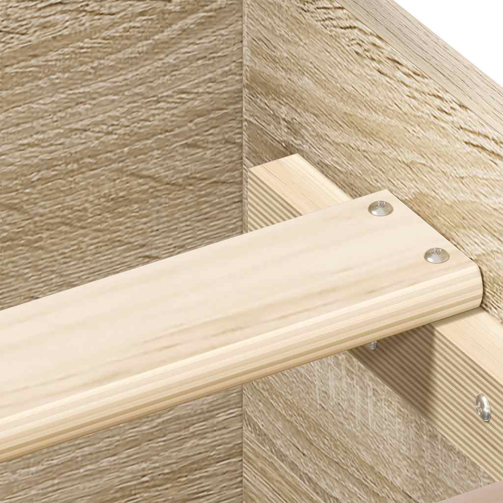 Sengeramme Uten Madrass Sonoma Eik 90X200 Cm Konstruert Tre