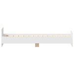 Sengeramme Hvit 100X200 Cm Konstruert Tre