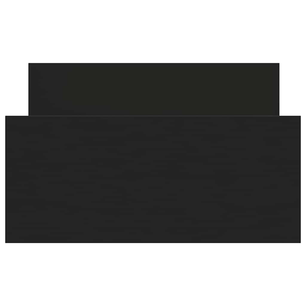 Sengeramme Svart 100X200 Cm Konstruert Tre
