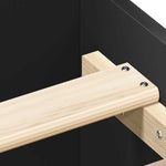 Sengeramme Svart 100X200 Cm Konstruert Tre
