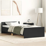 Sengeramme Svart 100X200 Cm Konstruert Tre