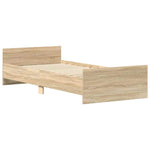 Sengeramme Uten Madrass Sonoma Eik 100X200 Cm Konstruert Tre