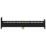 Sengeramme Svart 90X190 Cm Konstruert Tre