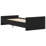 Sengeramme Svart 90X190 Cm Konstruert Tre