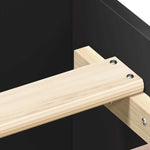 Sengeramme Svart 90X190 Cm Konstruert Tre