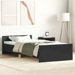 Sengeramme Svart 90X190 Cm Konstruert Tre