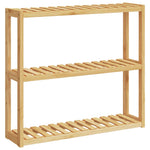 Baderomshylle 3 Hyller Veggmontert 60X15X54 Cm Bambus