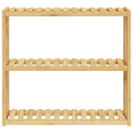 Baderomshylle 3 Hyller Veggmontert 60X15X54 Cm Bambus