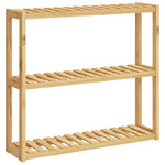 Baderomshylle 3 Hyller Veggmontert 60X15X54 Cm Bambus