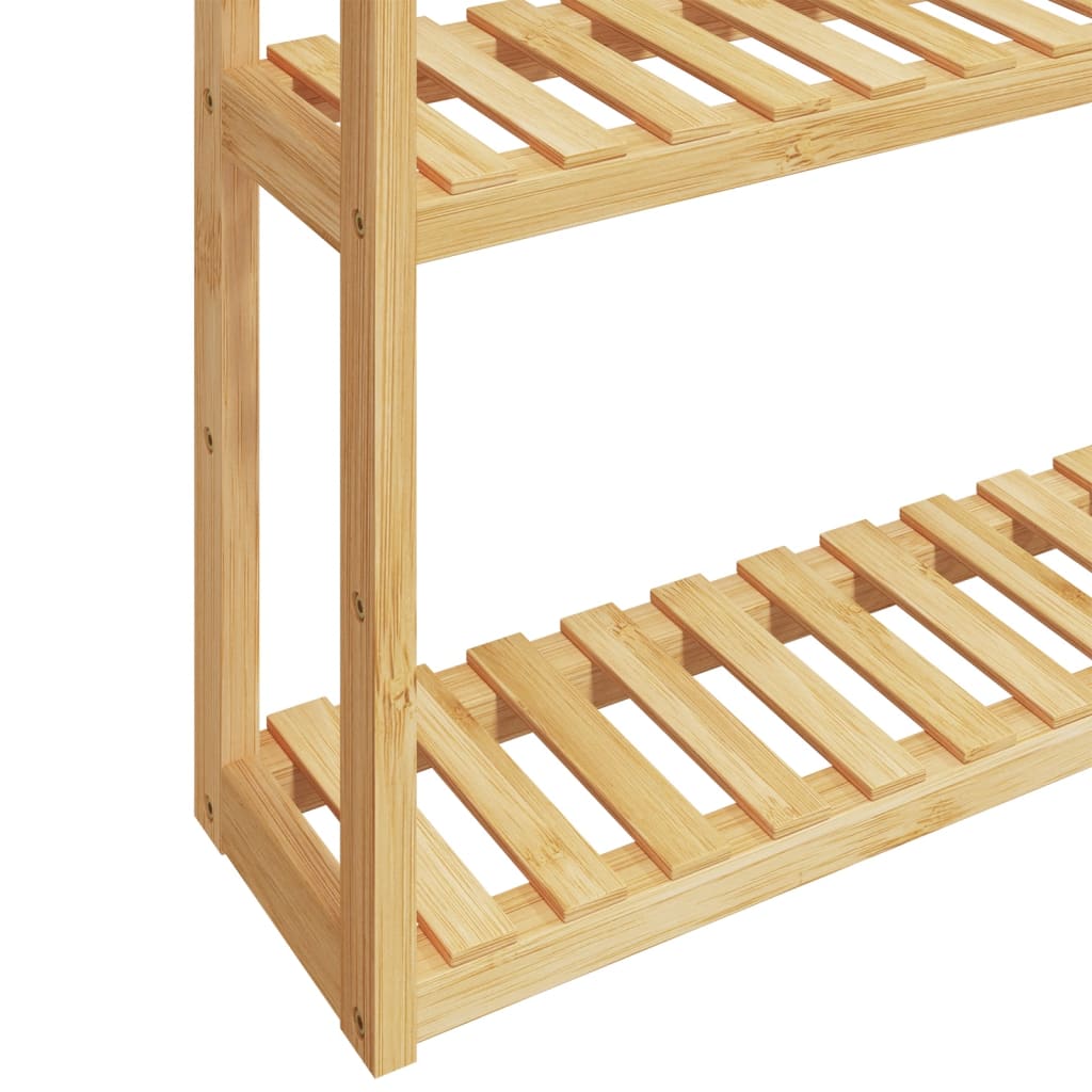 Baderomshylle 3 Hyller Veggmontert 60X15X54 Cm Bambus