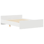 Sengeramme Med Hode- Og Fotgavl Hvit 120X200 Cm