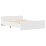 Sengeramme Med Hode- Og Fotgavl Hvit 140X200 Cm