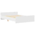 Sengeramme Med Hode- Og Fotgavl Hvit 120X190 Cm