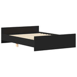 Sengeramme Med Hode- Og Fotgavl Svart 140X190 Cm
