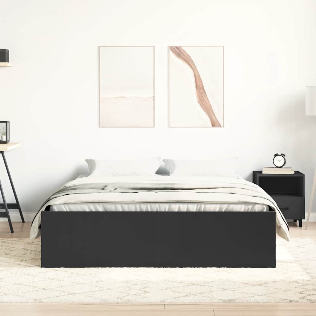 Sengeramme Svart 120X200 Cm