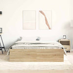 Sengeramme Sonoma Eik 120X200 Cm
