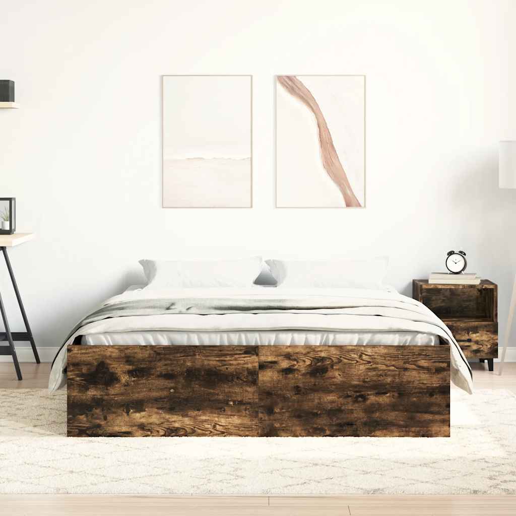 Sengeramme Røkt Eik 140X200 Cm