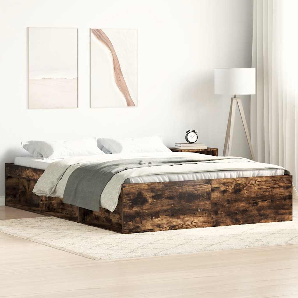 Sengeramme Røkt Eik 140X200 Cm