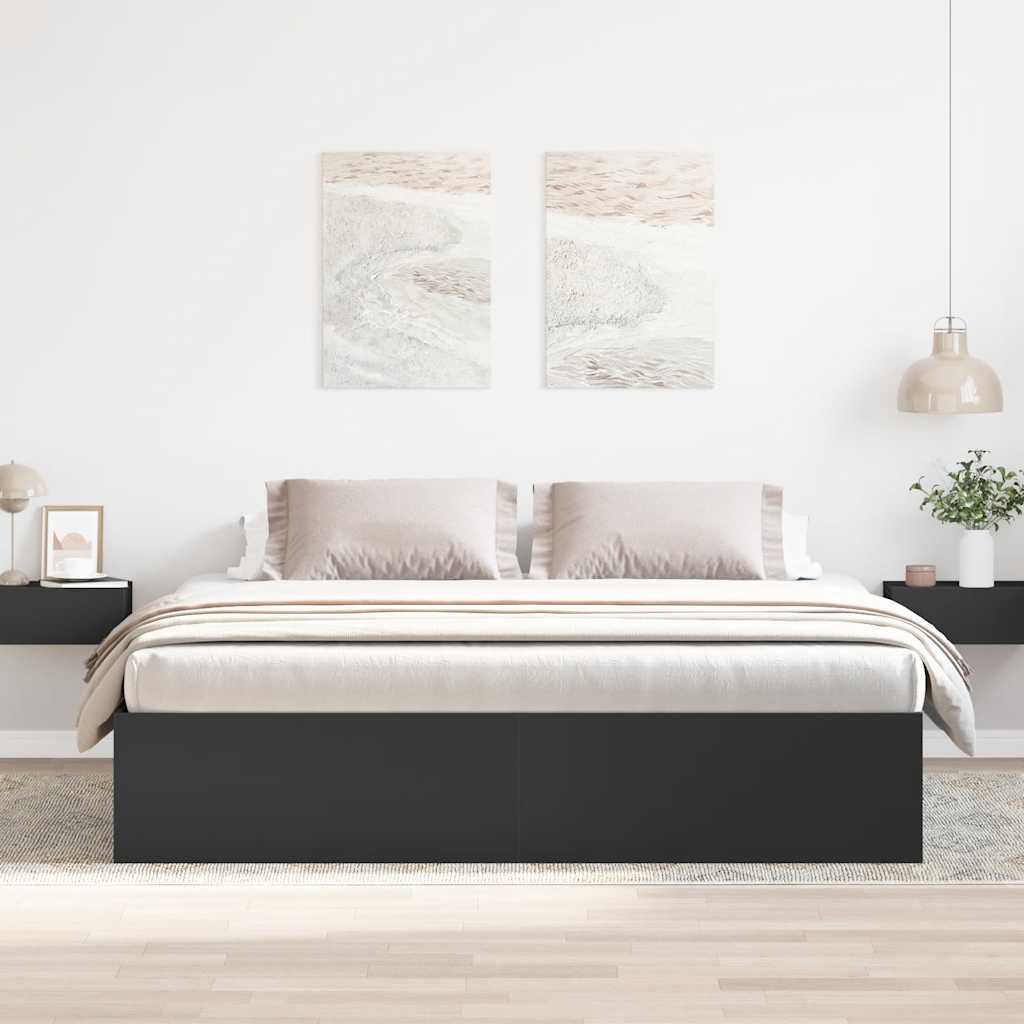 Sengeramme Svart 200X200 Cm