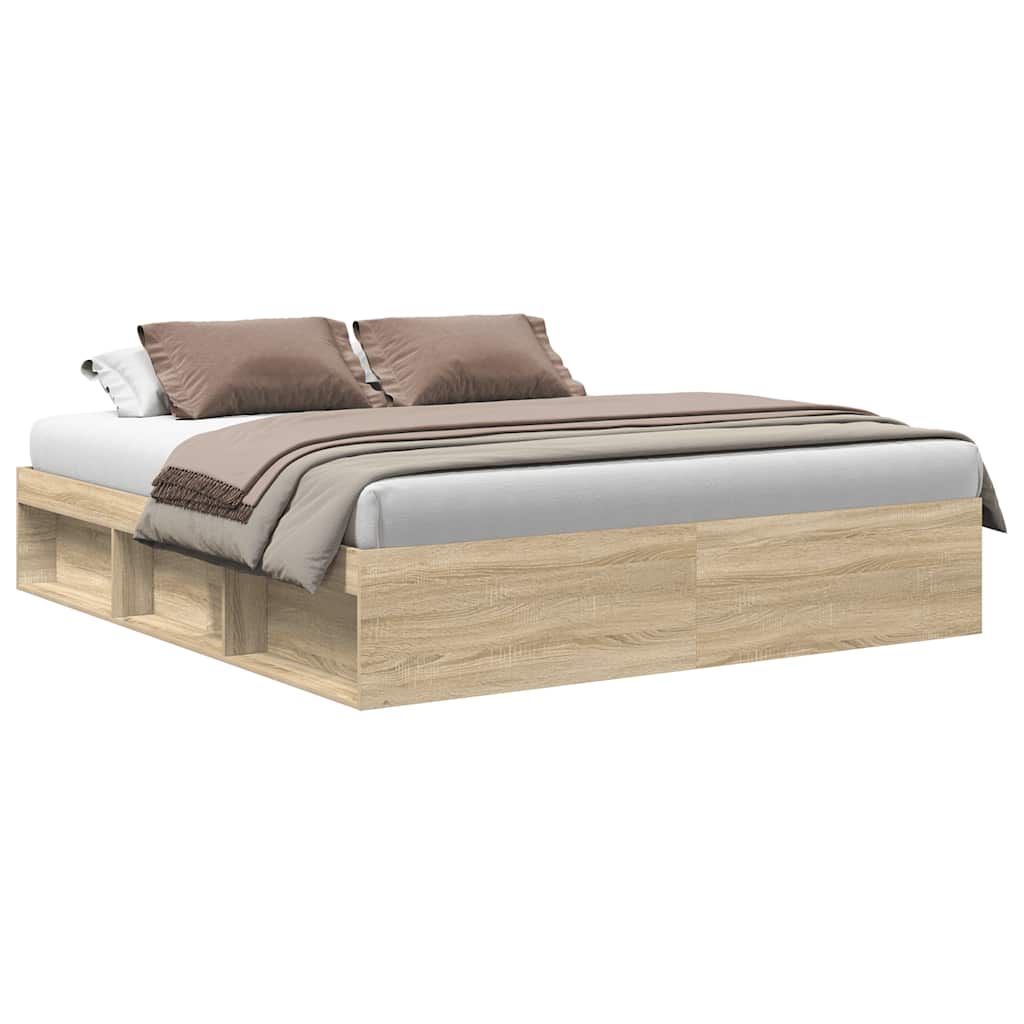 Sengeramme Sonoma Eik 200X200 Cm