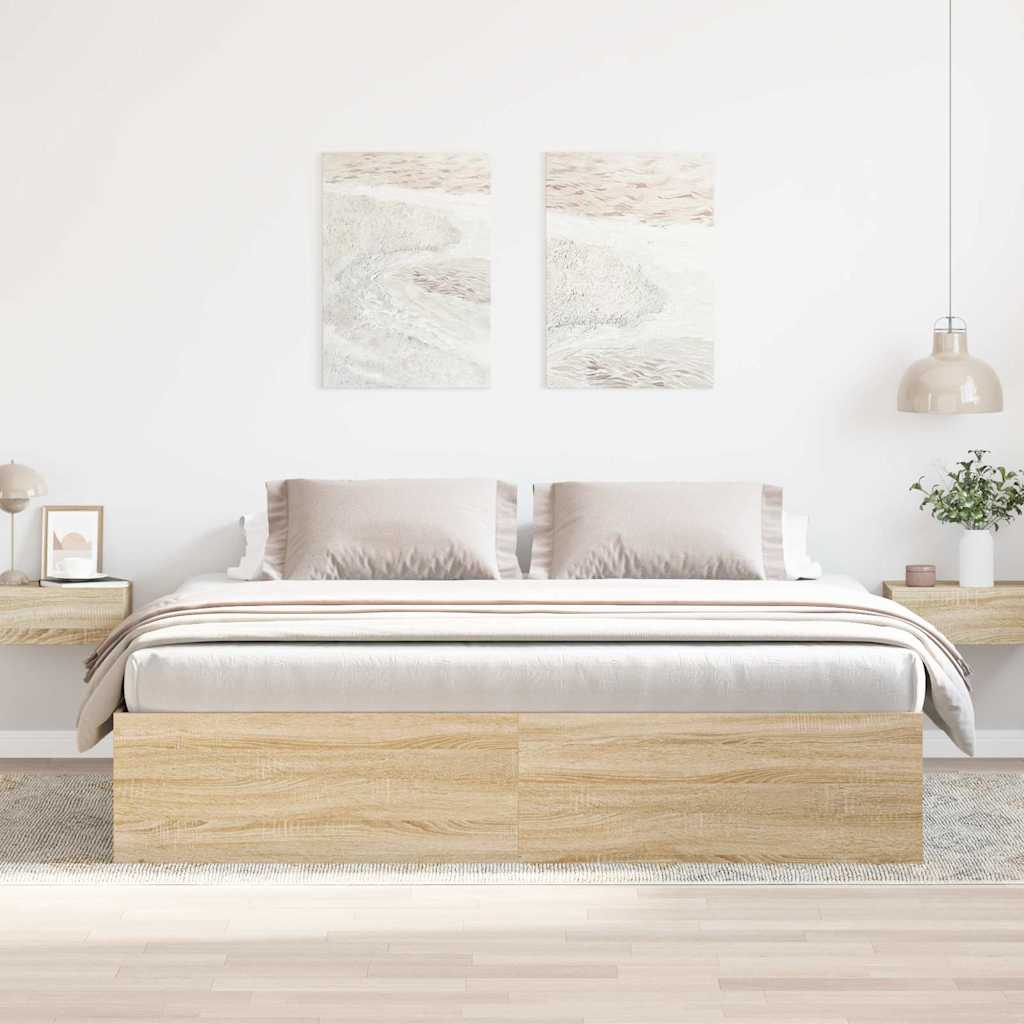 Sengeramme Sonoma Eik 200X200 Cm