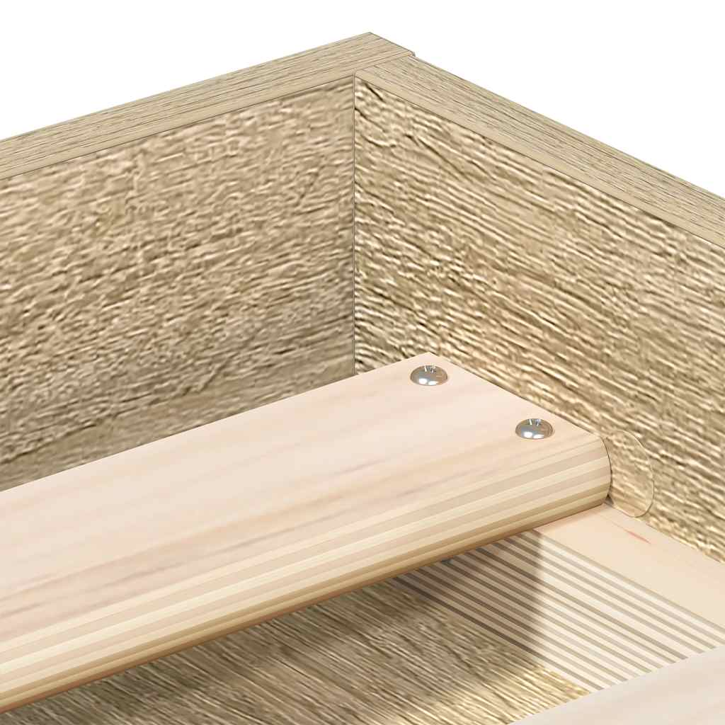 Sengeramme Sonoma Eik 200X200 Cm