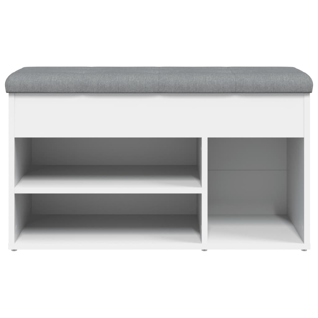 Skobenk Hvit 82X32X45,5 Cm Konstruert Tre