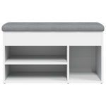 Skobenk Hvit 82X32X45,5 Cm Konstruert Tre