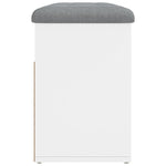 Skobenk Hvit 82X32X45,5 Cm Konstruert Tre