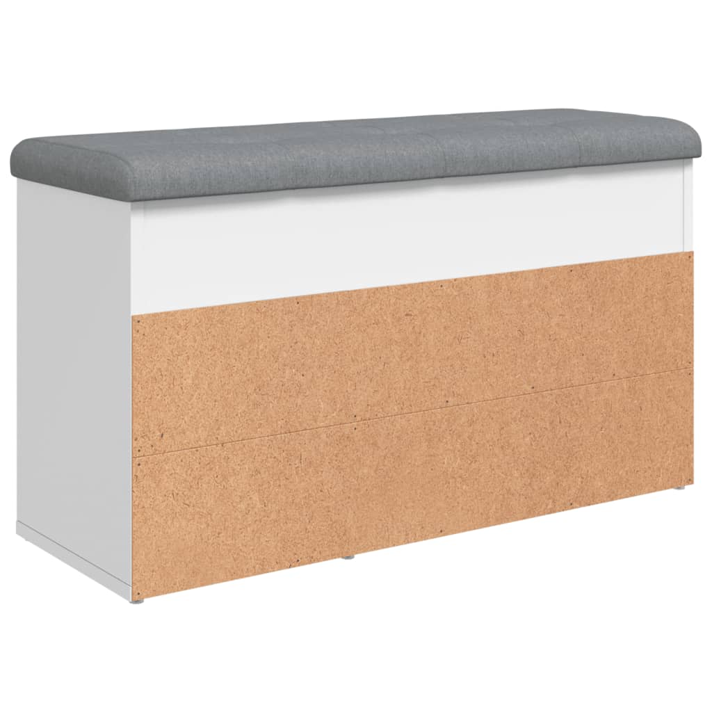 Skobenk Hvit 82X32X45,5 Cm Konstruert Tre