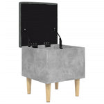 Oppbevaringsbenk Betonggrå 42X42X46 Cm Sponplater
