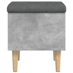 Oppbevaringsbenk Betonggrå 42X42X46 Cm Sponplater