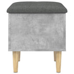 Oppbevaringsbenk Betonggrå 42X42X46 Cm Sponplater