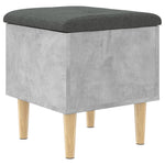 Oppbevaringsbenk Betonggrå 42X42X46 Cm Sponplater