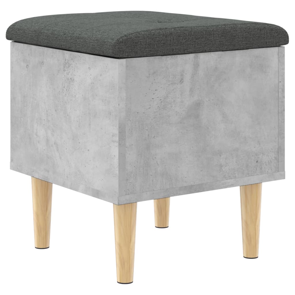 Oppbevaringsbenk Betonggrå 42X42X46 Cm Sponplater