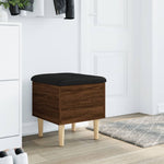 Oppbevaringsbenk Brun Eik 42X42X46 Cm Konstruert Tre