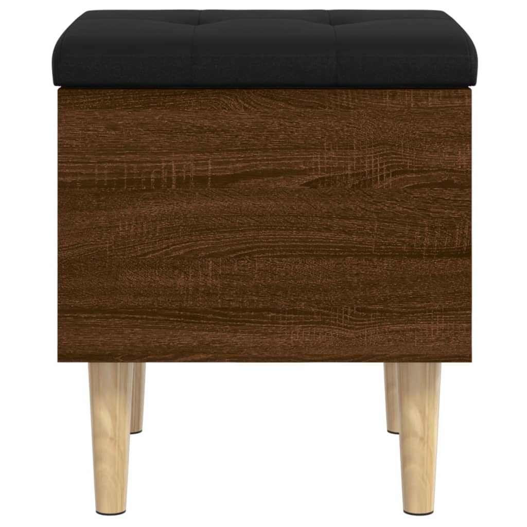 Oppbevaringsbenk Brun Eik 42X42X46 Cm Konstruert Tre