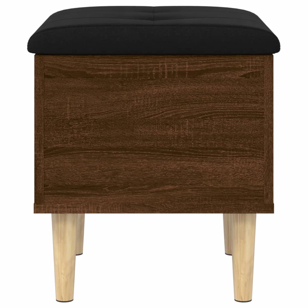 Oppbevaringsbenk Brun Eik 42X42X46 Cm Konstruert Tre