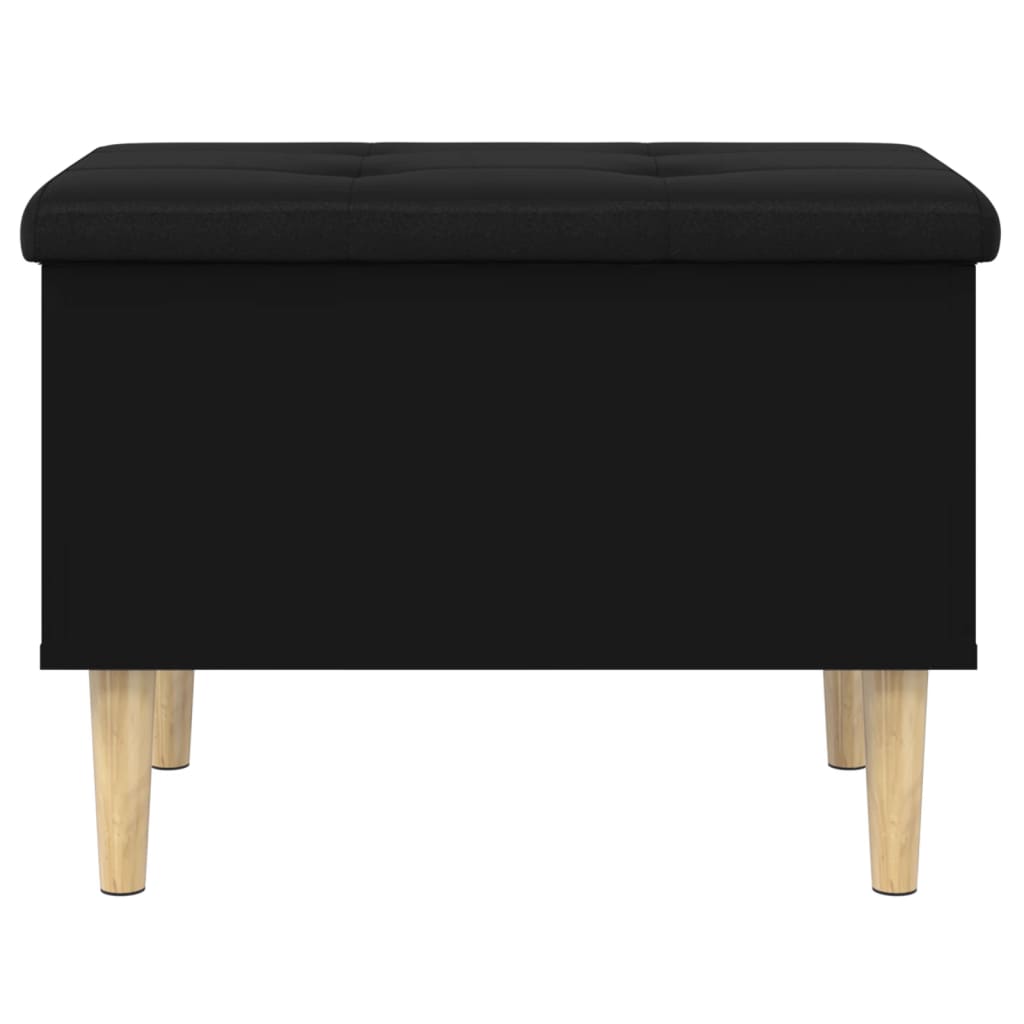 Oppbevaringsbenk Svart 62X42X46 Cm Konstruert Tre