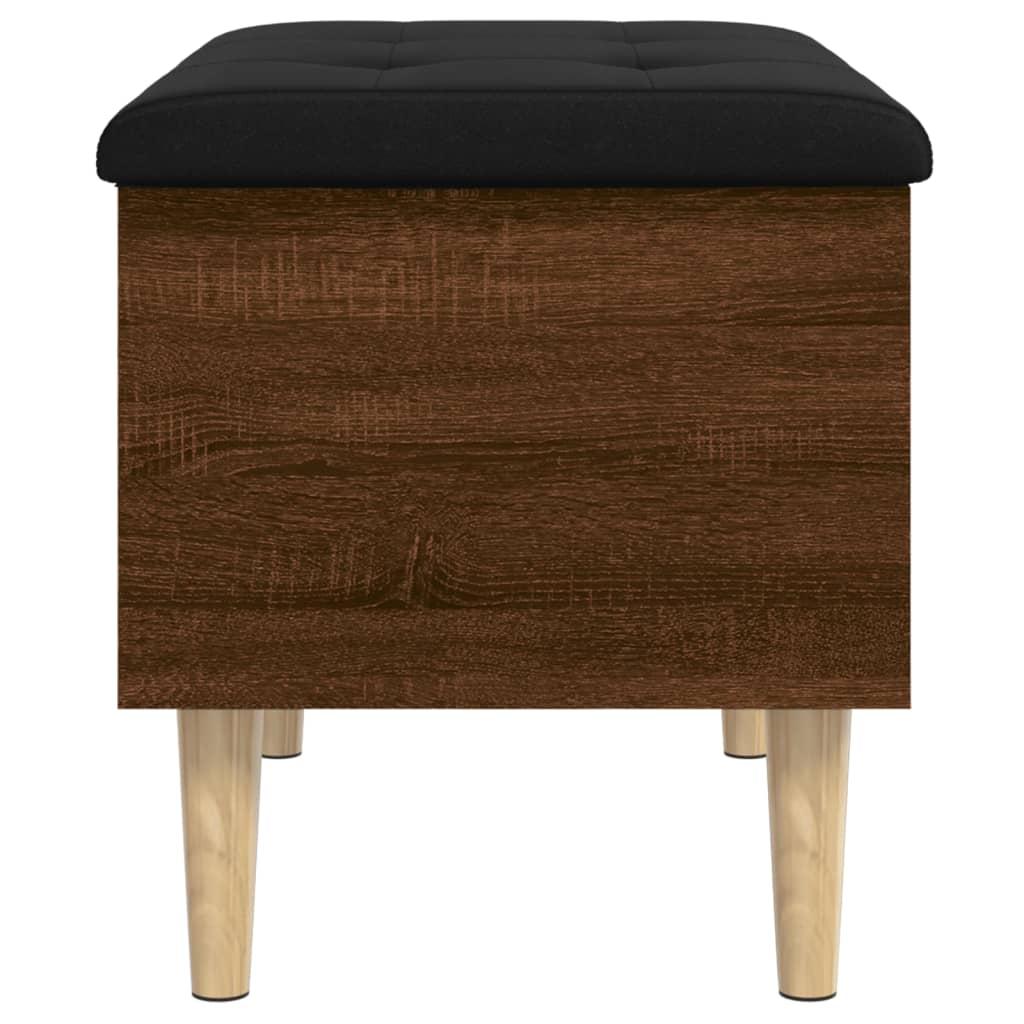 Oppbevaringsbenk Brun Eik 62X42X46 Cm Konstruert Tre