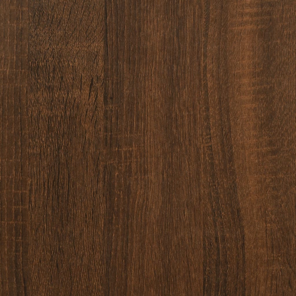 Oppbevaringsbenk Brun Eik 62X42X46 Cm Konstruert Tre