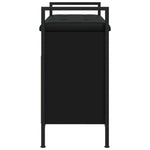 Skobenk Svart 65,5X32X57,5 Cm Konstruert Tre