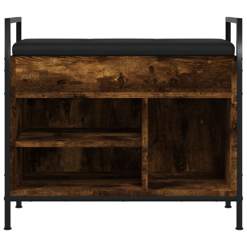 Skobenk Røkt Eik 65,5X32X57,5 Cm Konstruert Tre