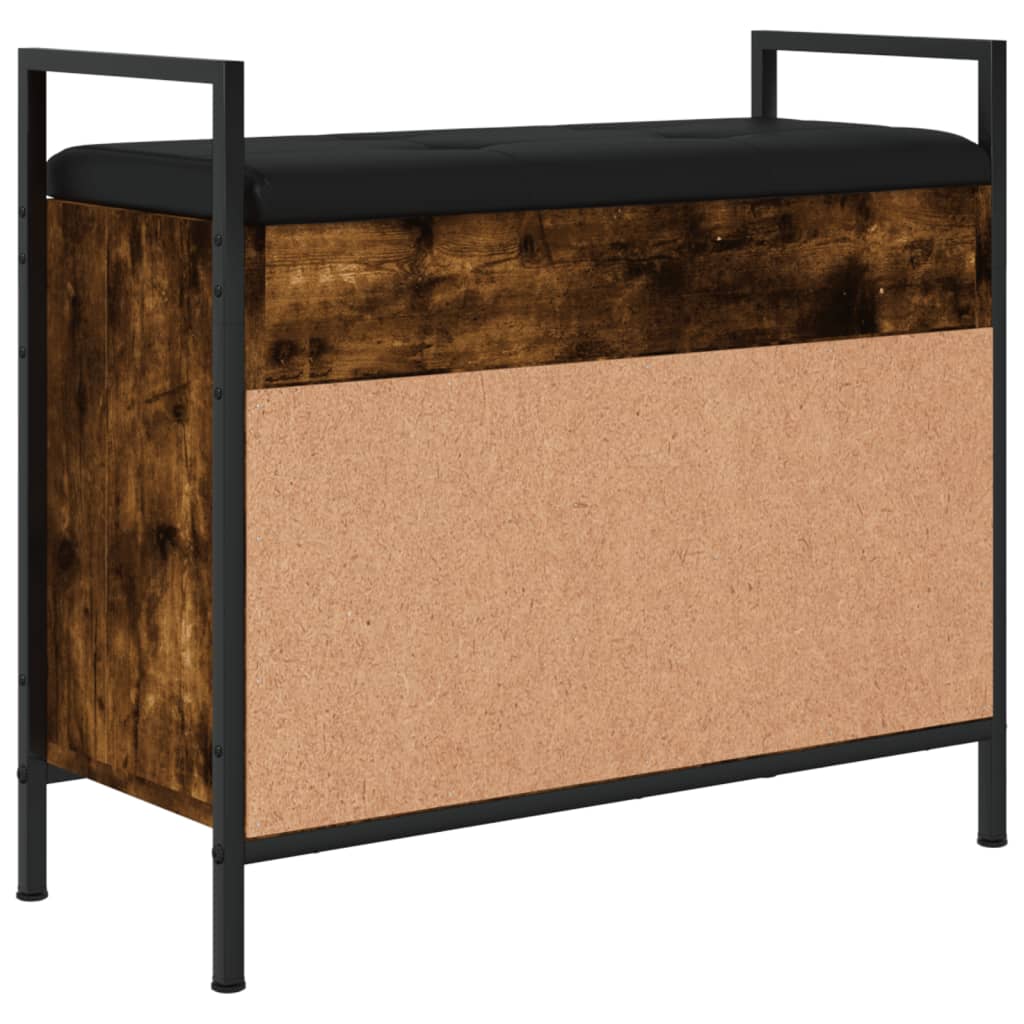 Skobenk Røkt Eik 65,5X32X57,5 Cm Konstruert Tre