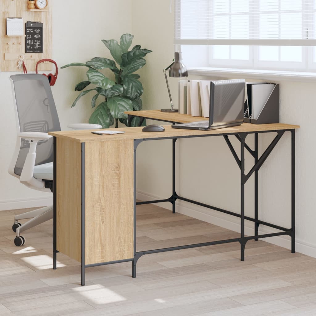 Skrivebord Sonoma Eik 141X141X75 Cm Konstruert Tre