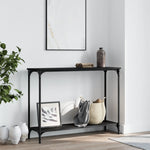 Konsollbord Svart 101X30,5X75 Cm Konstruert Tre