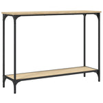 Konsollbord Sonoma Eik 101X30,5X75 Cm Konstruert Tre