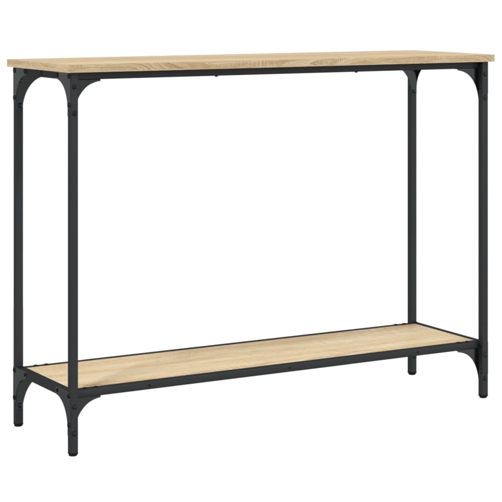 Konsollbord Sonoma Eik 101X30,5X75 Cm Konstruert Tre