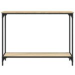 Konsollbord Sonoma Eik 101X30,5X75 Cm Konstruert Tre