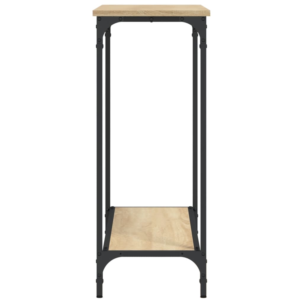 Konsollbord Sonoma Eik 101X30,5X75 Cm Konstruert Tre